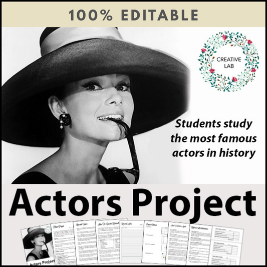 Actors Research Project - 100% Editable