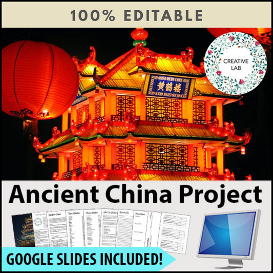 Ancient China Research Project - 100% Editable