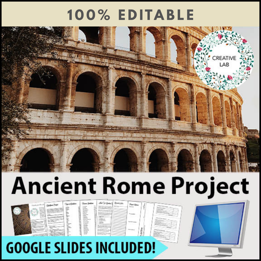 Ancient Rome Research Project - 100% Editable