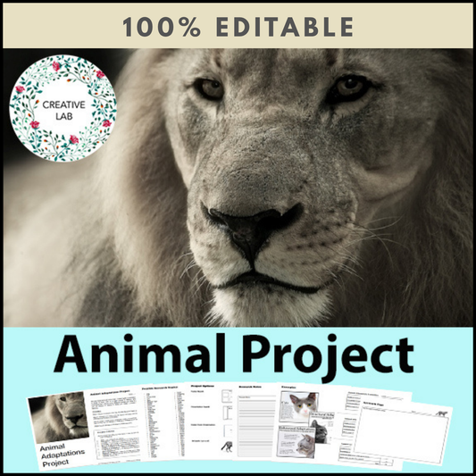 Animal Research Project - 100% Editable
