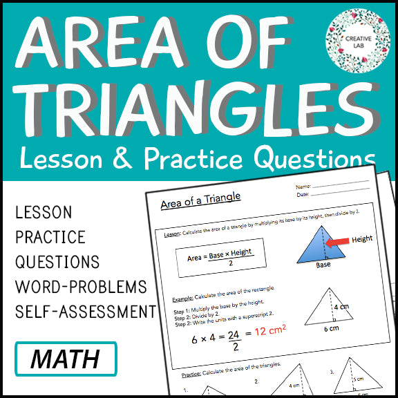 Area of Triangles - Lesson & Practice Questions
