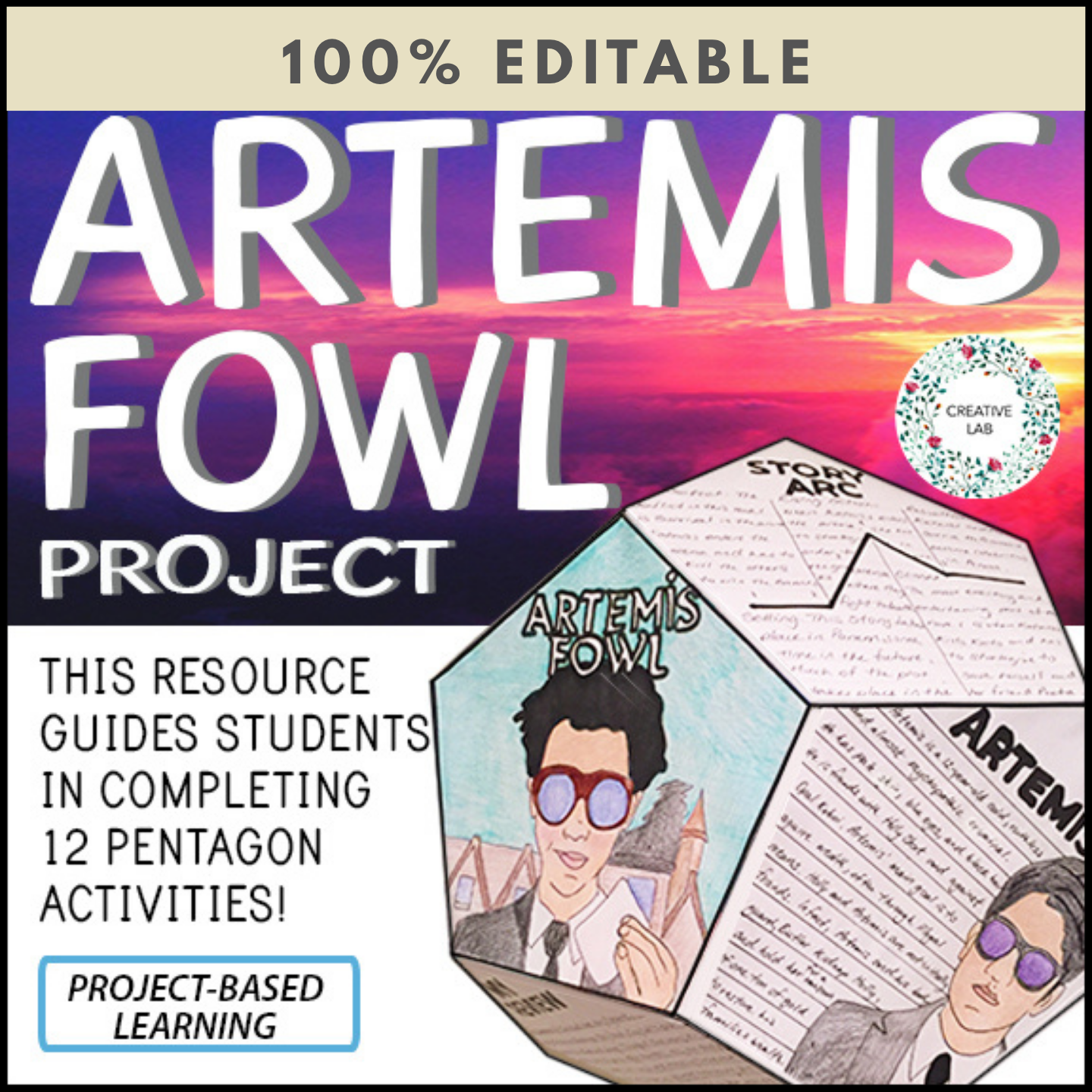 Artemis Fowl - Novel Study Unit CCSS Standards Aligned - 100% Editable