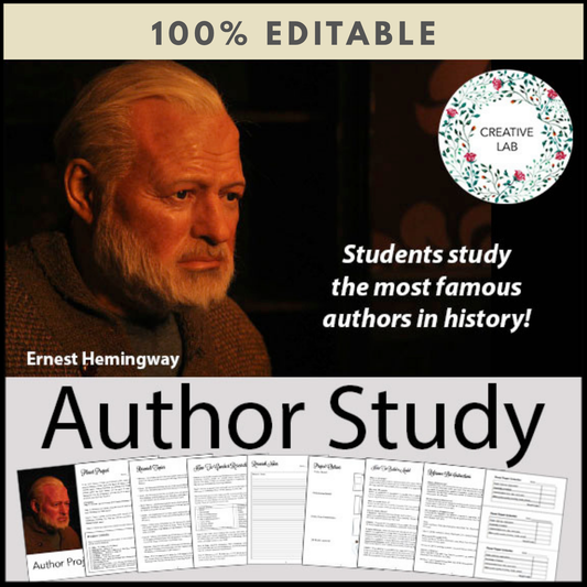 Author Research Project - 100% Editable