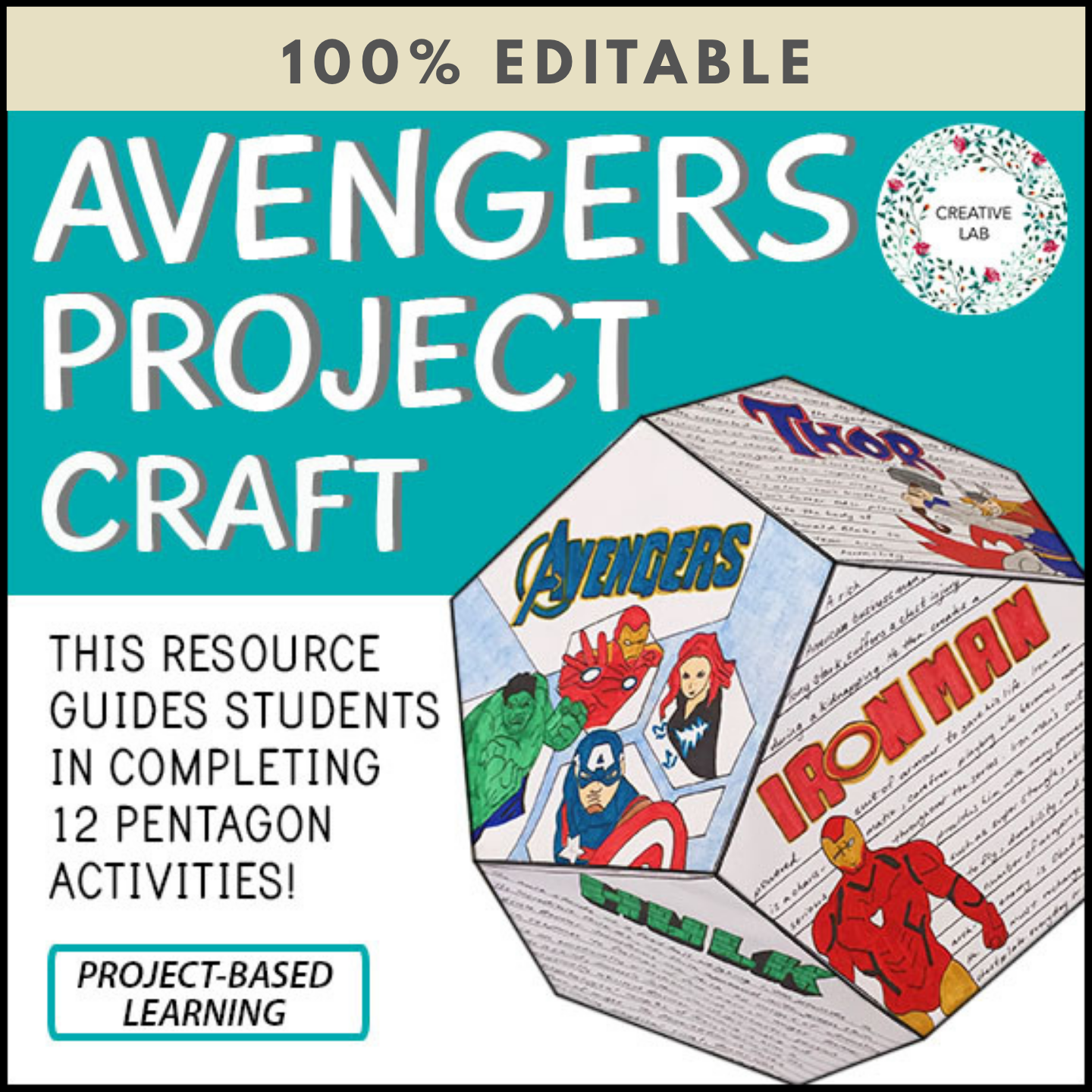 Avengers Project Craft - 100% Editable
