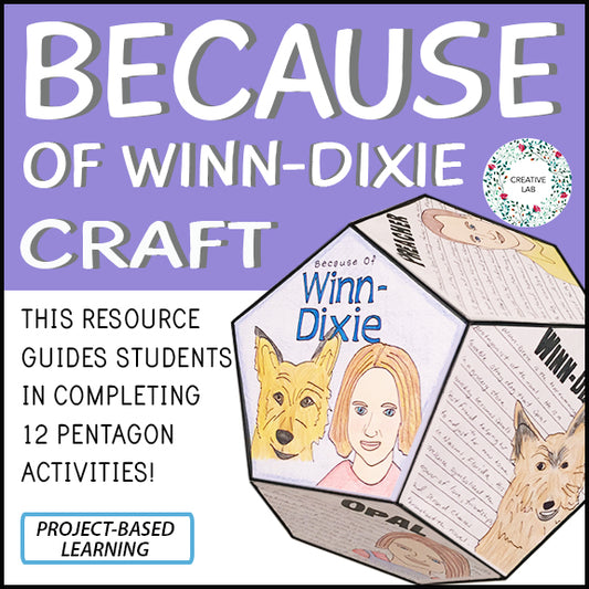 Because of Winn Dixie - Novel Study Project Craft - PBL