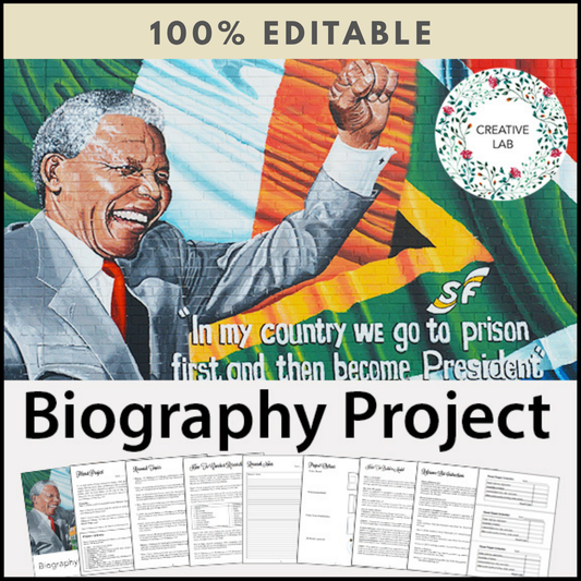Biography Research Project - 100% Editable