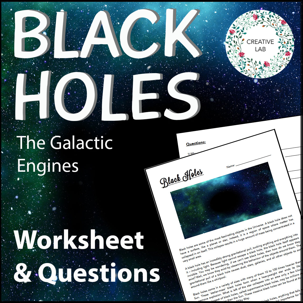 Black Holes - Worksheet & Questions