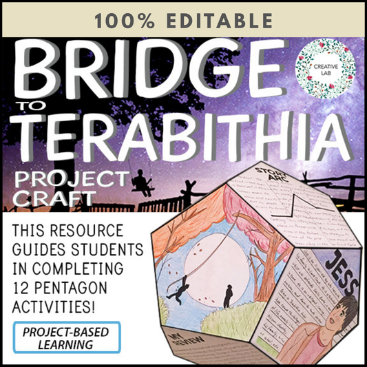 Bridge to Terabithia - Novel Study Project Craft - 100% Editable