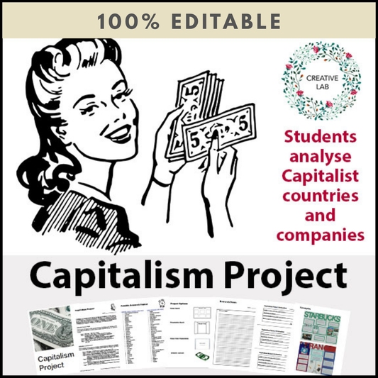 Capitalism Research Project - PBL - 100% Editable