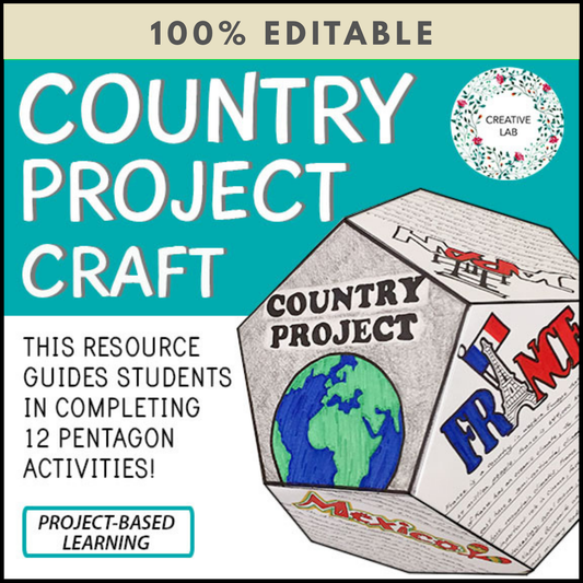 Country Research Project Craft - 100% Editable