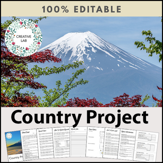 Country Research Project - 100% Editable