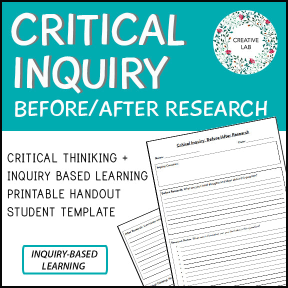 Inquiry Based Learning - Critical Inquiry Template