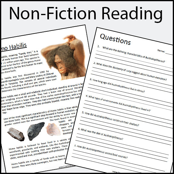 Early Humans Unit / Stone Age Unit - BUNDLE
