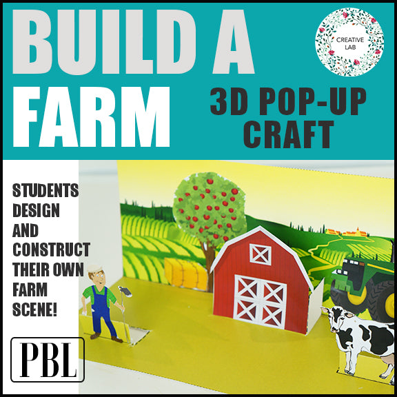 Farm Animals Pop Up Art Activity Craft