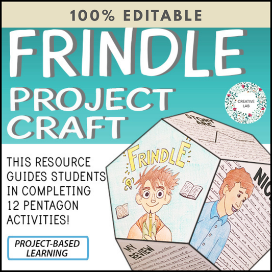 Frindle - Novel Study Project Craft - 100% Editable