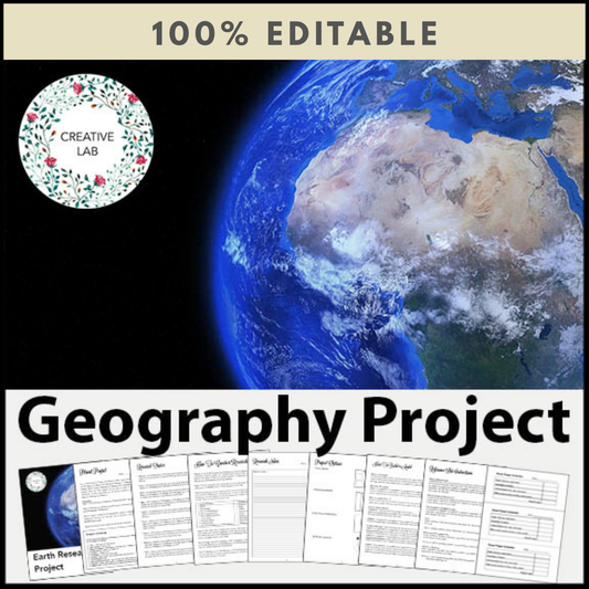 Geography Research Project - 100% Editable
