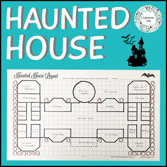 Haunted House Math Activity - Multiplication Area Perimeter