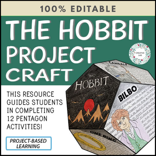 The Hobbit - Novel Study Project Craft - 100% Editable