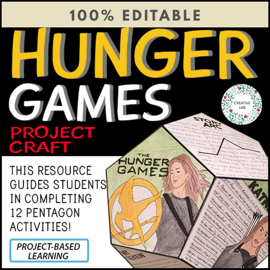 The Hunger Games - Novel Study Project Craft - 100% Editable