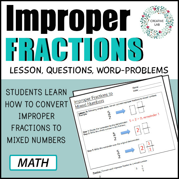 Improper Fractions - Lesson & Practice Questions