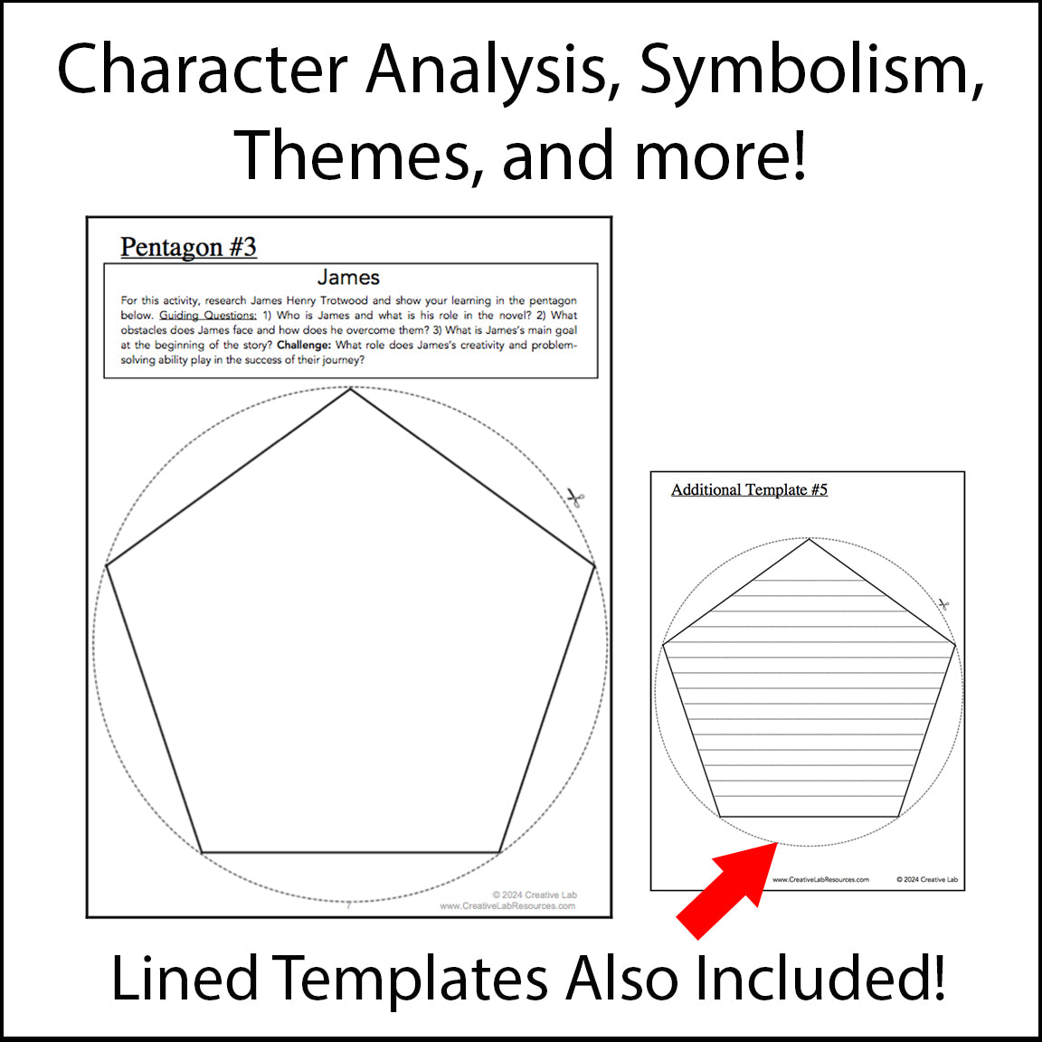 James and the Giant Peach - Novel Study Project Craft - 100% Editable