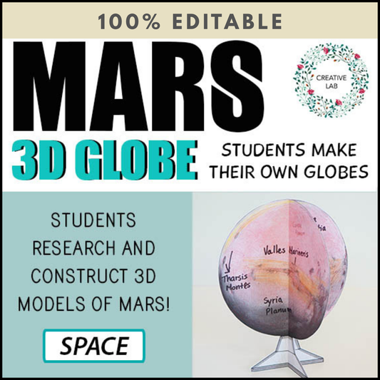 Mars 3D Globe Research Project - 100% Editable