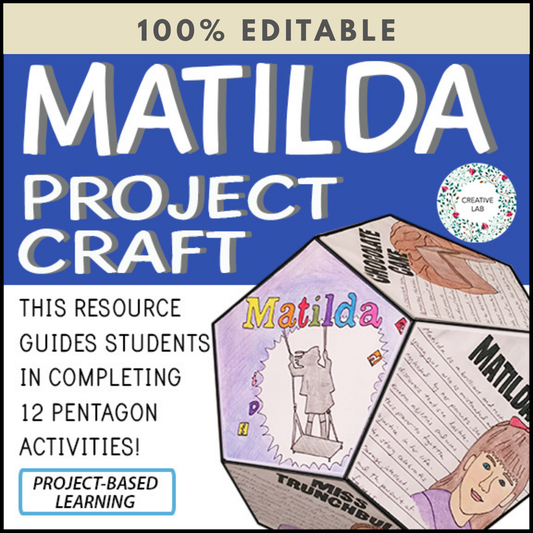 Matilda - Novel Study Project Craft - 100% Editable