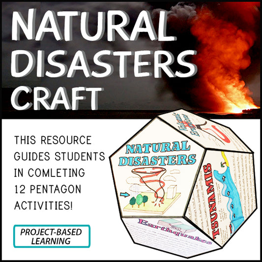 Natural Disasters Project Craft - STEM - PBL