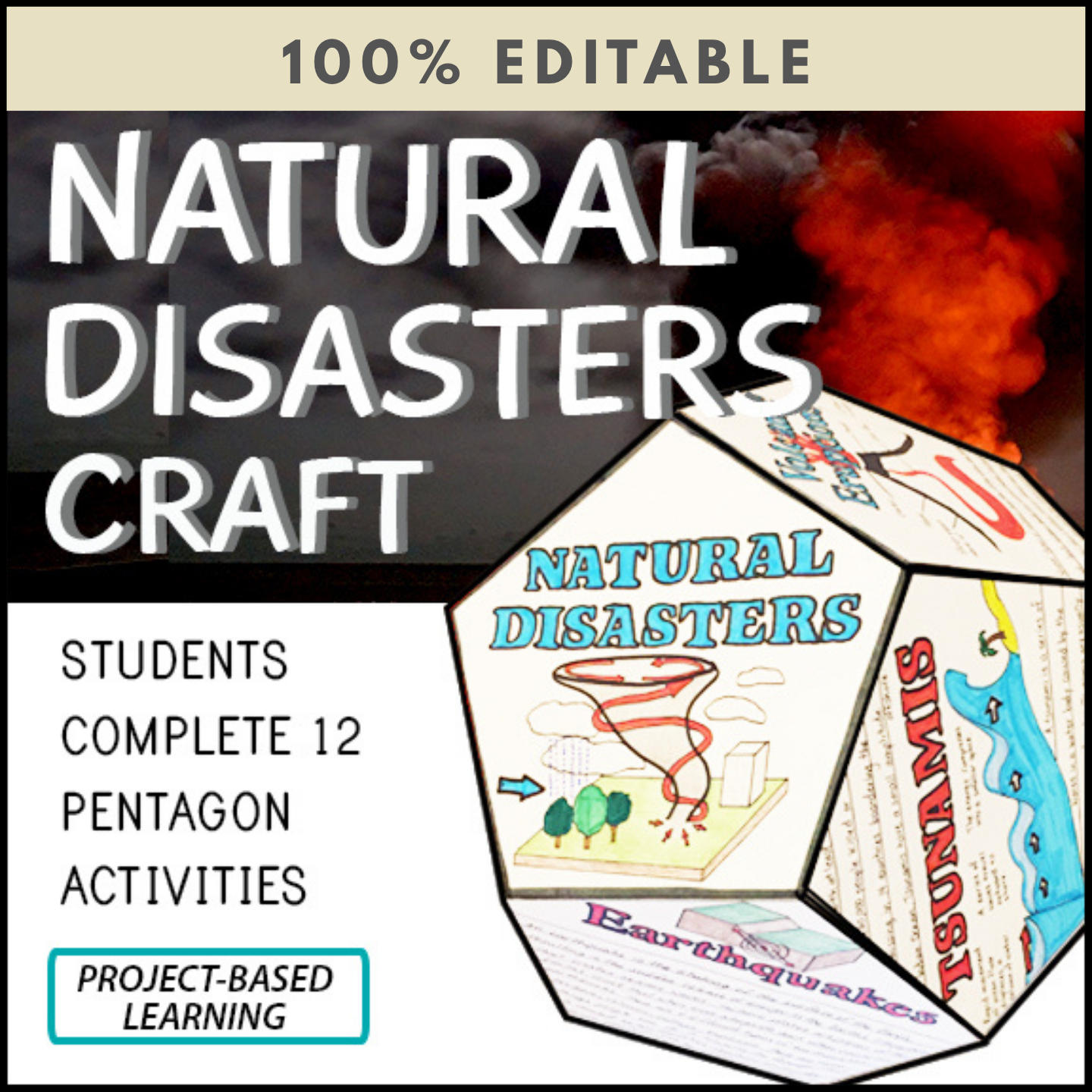 Natural Disasters Project Craft - 100% Editable