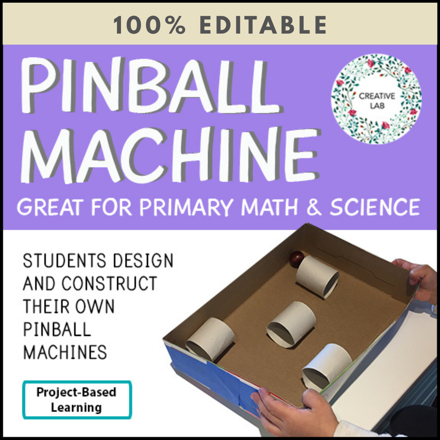 Pinball Machine - Primary - STEM - 100% Editable