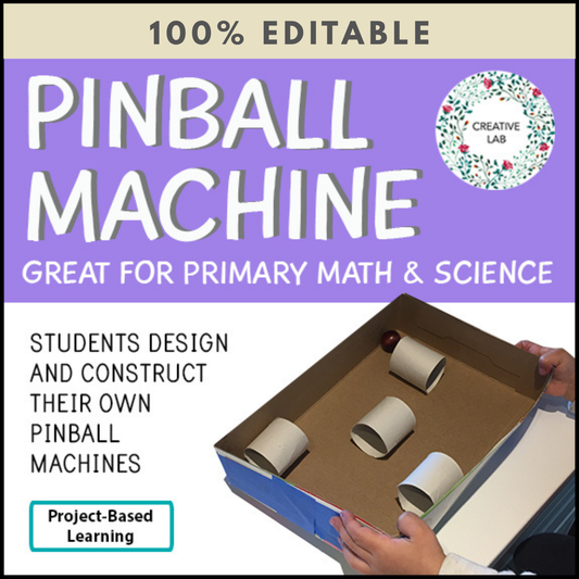 Pinball Machine - Primary - STEM - 100% Editable