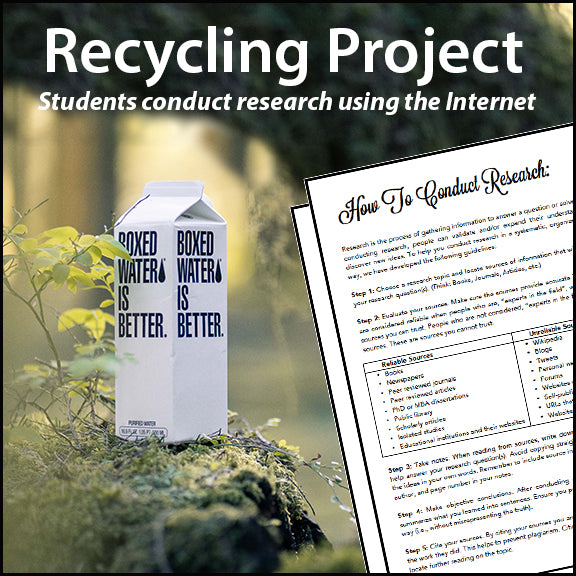 Recycling Research Project - PBL