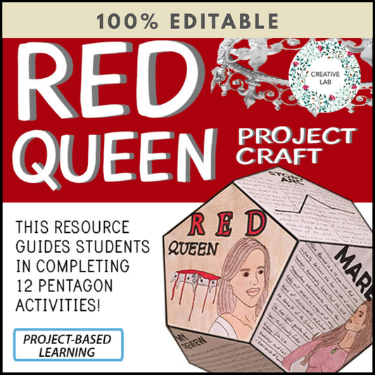 Red Queen - Novel Study Project Craft - 100% Editable