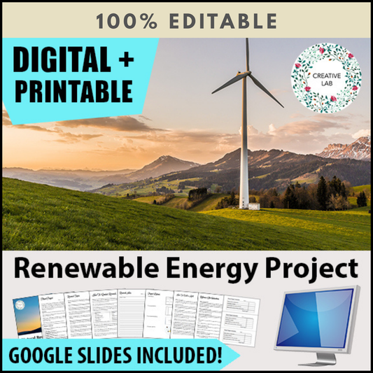 Renewable Energy Research Project - PBL - 100% Editable