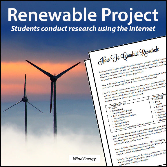 Renewable Energy Research Project - PBL - 100% Editable