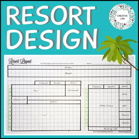Vacation Resort Design - Area & Perimeter - 100% Editable
