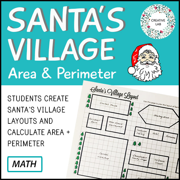 Santa's Village Design - Area & Perimeter - Christmas Math