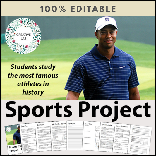 Sports Stars Research Project - 100% Editable