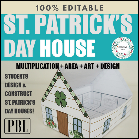 St. Patrick's Day House Craft - 100% Editable