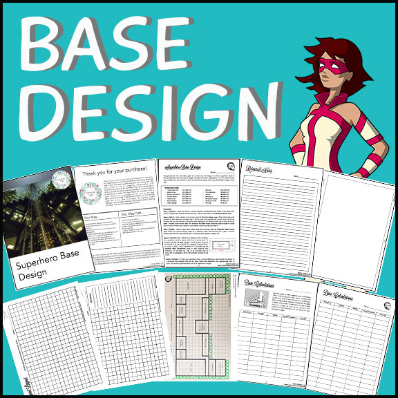 Superhero Base Design - Math - Area & Perimeter