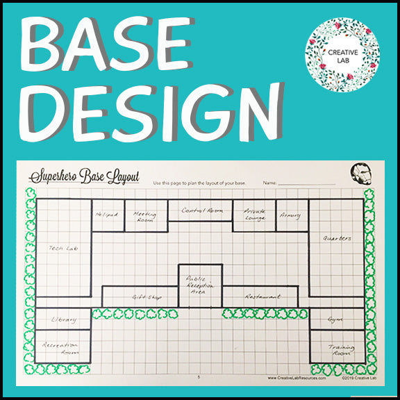 Superhero Base Design - Math - Area & Perimeter