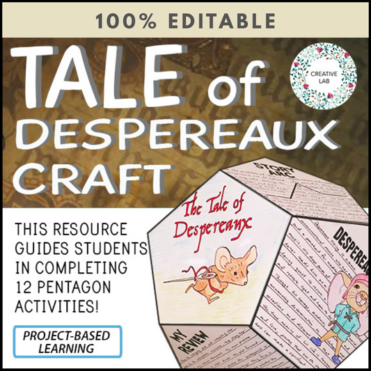 Tale of Despereaux - Novel Study Project Craft - 100% Editable