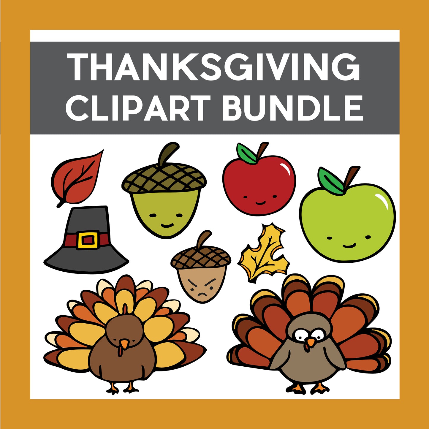 Thanksgiving / Autumn Clipart Bundle - 35 images