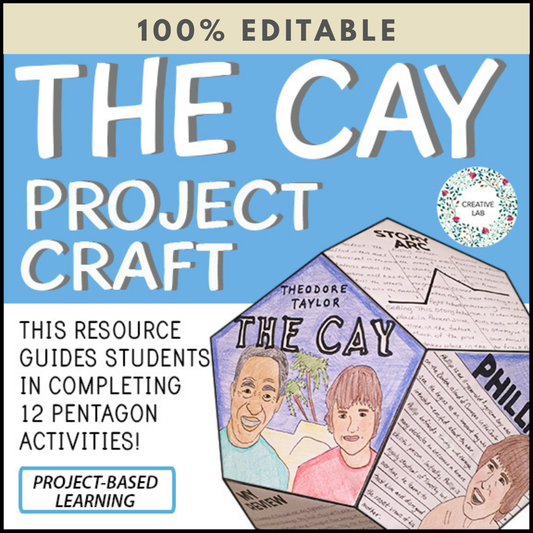The Cay - Novel Study Project Craft - 100% Editable