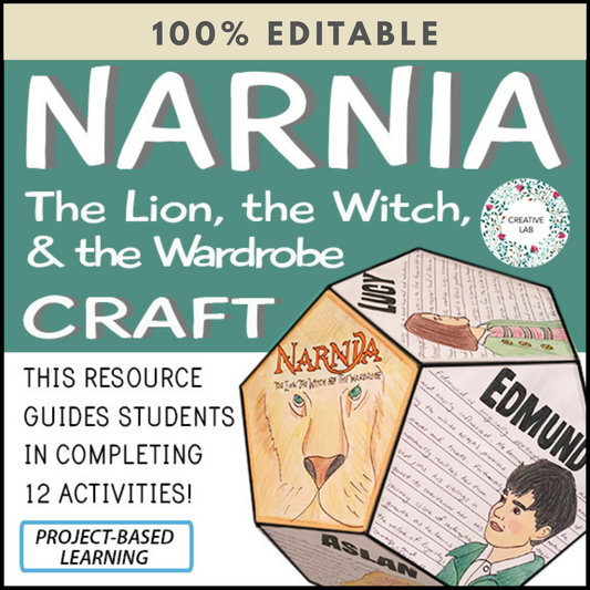 Narnia The Lion the Witch and the Wardrobe - Novel Study Craft - 100% Editable