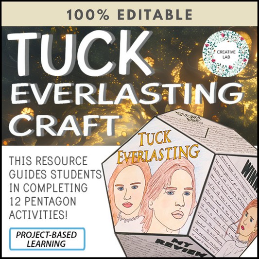 Tuck Everlasting - Novel Study Project Craft - 100% Editable