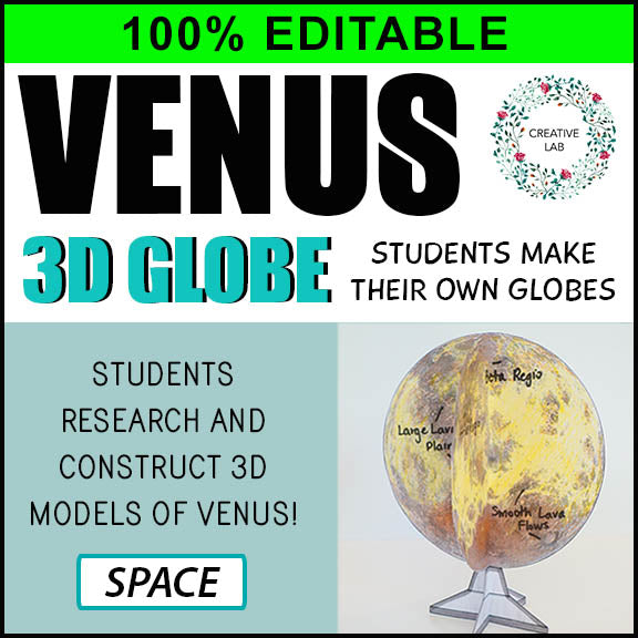 Venus 3D Globe Research Project - 100% Editable