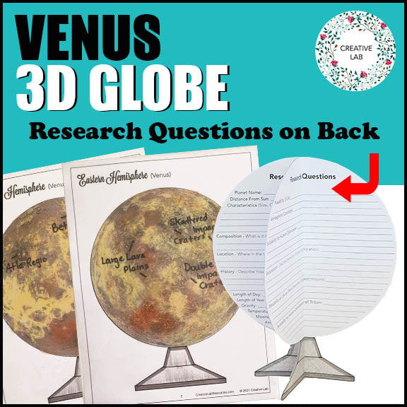 Venus 3D Globe Research Project - 100% Editable
