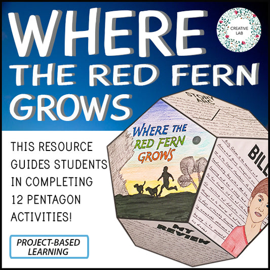 Where the Red Fern Grows - Novel Study Project Craft - PBL