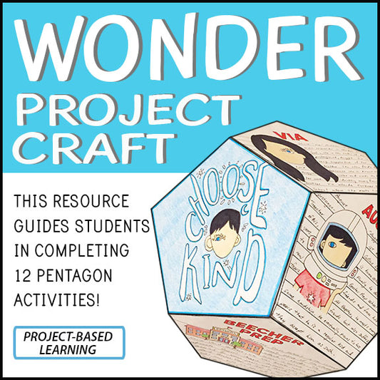 Wonder Novel Study Project Craft - PBL